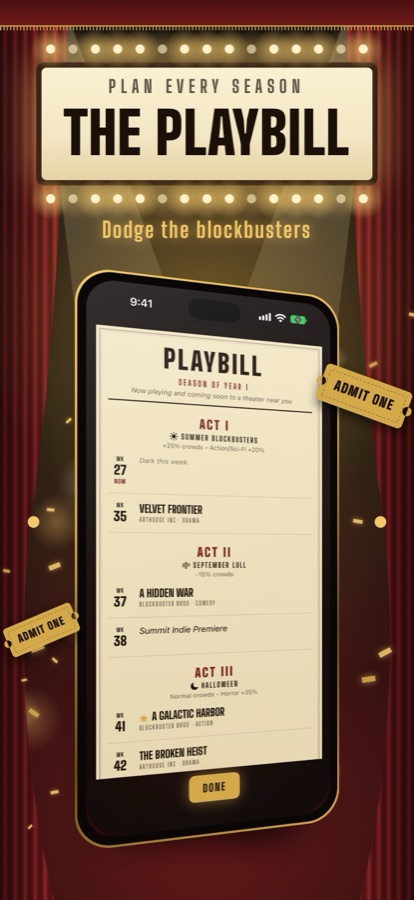 The playbill release calendar: seasons as acts and rival blockbusters billed week by week